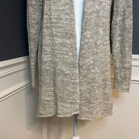 Eileen Fisher Linen Long Cardigan Duster - Picture 3 of 8